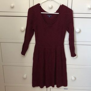 Long sleeves, lace dress (American Eagle)